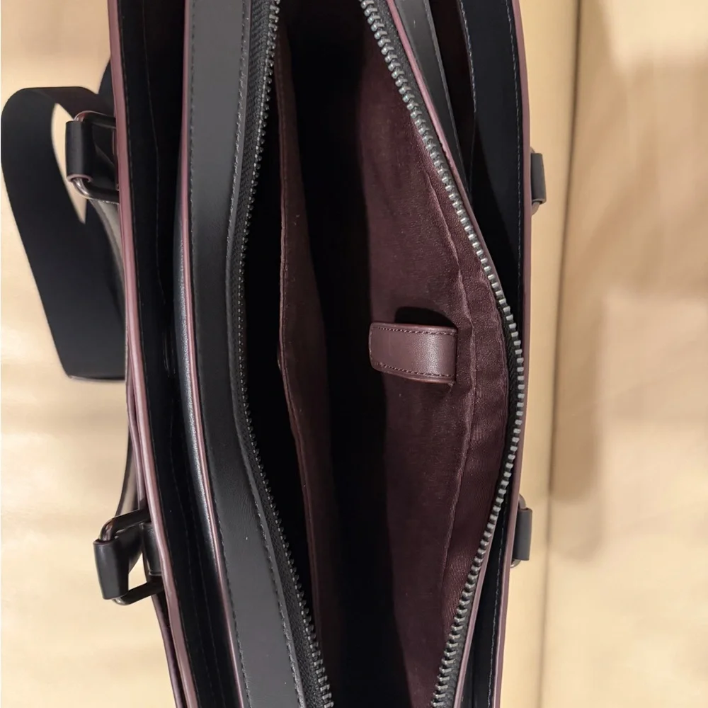 Coach Black Signature Canvas Laptop Briefcase